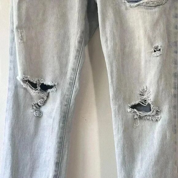 PacSun Stacked Skinny Jeans Distressed Men’s 32x32 Light Wash - Picture 6 of 16